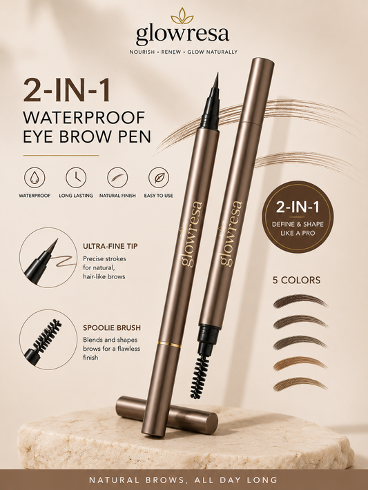 2-in-1 Waterproof Eye Brow Pen